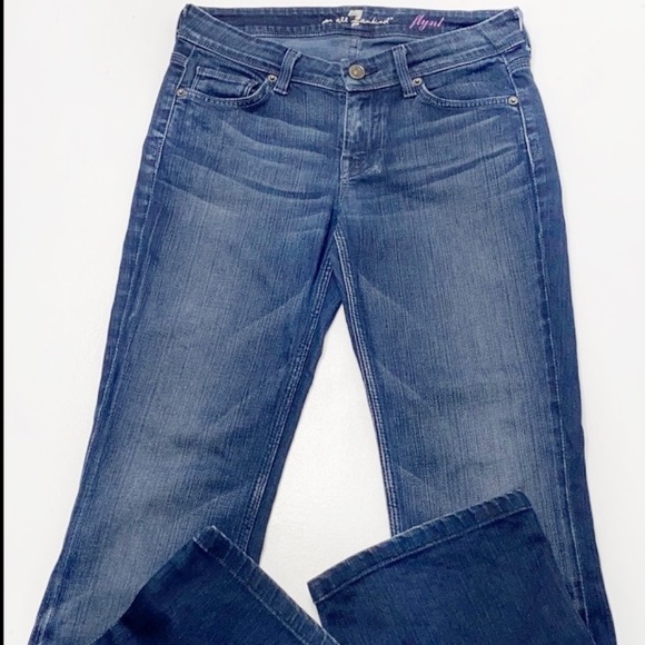 7 For All Mankind Flynt Dark wash Bootcut Jeans 26 - Picture 11 of 14